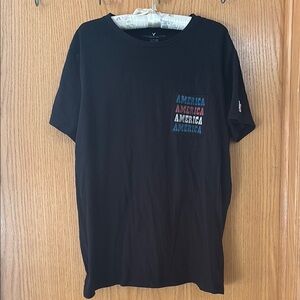American Eagle Outfitters Black Graphic T-Shirt